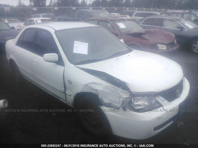 JM1BJ225920631648 - 2002 MAZDA PROTEGE DX/LX/ES WHITE photo 1