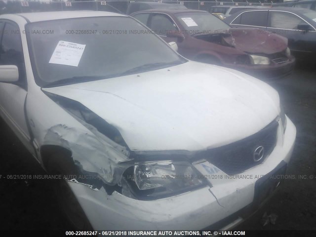 JM1BJ225920631648 - 2002 MAZDA PROTEGE DX/LX/ES WHITE photo 6