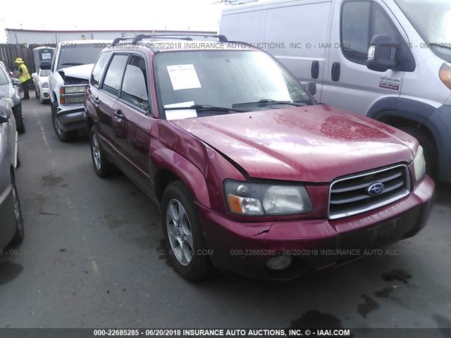 JF1SG65633H710753 - 2003 SUBARU FORESTER 2.5XS MAROON photo 1