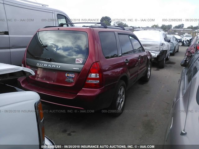 JF1SG65633H710753 - 2003 SUBARU FORESTER 2.5XS მუქწითელი ფოტო 4