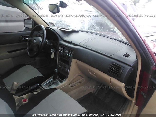 JF1SG65633H710753 - 2003 SUBARU FORESTER 2.5XS მუქწითელი ფოტო 5