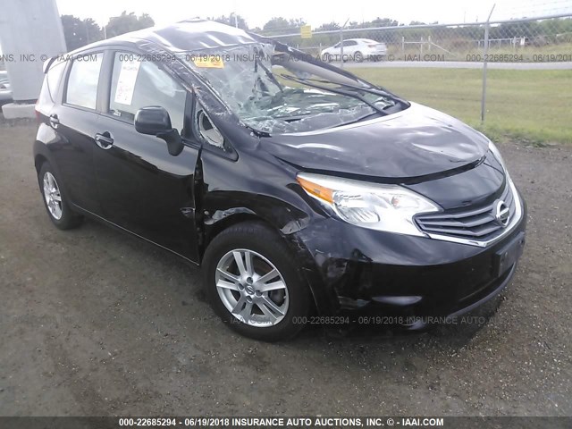 3N1CE2CP5EL375821 - 2014 NISSAN VERSA NOTE S/S PLUS/SV/SL BLACK photo 1