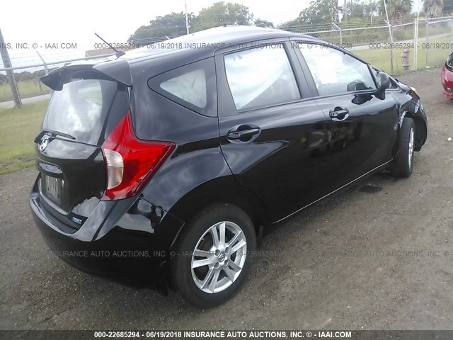 3N1CE2CP5EL375821 - 2014 NISSAN VERSA NOTE S/S PLUS/SV/SL BLACK photo 4