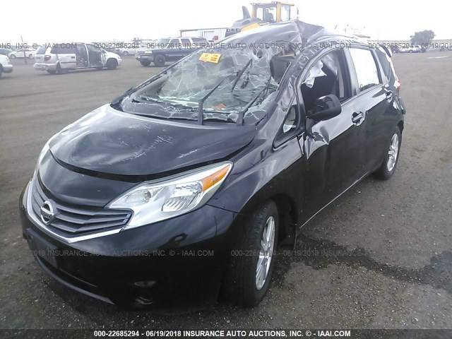 3N1CE2CP5EL375821 - 2014 NISSAN VERSA NOTE S/S PLUS/SV/SL BLACK photo 6