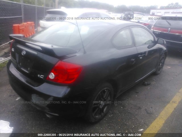 JTKDE177X70205386 - 2007 TOYOTA SCION TC 黑色 照片 4
