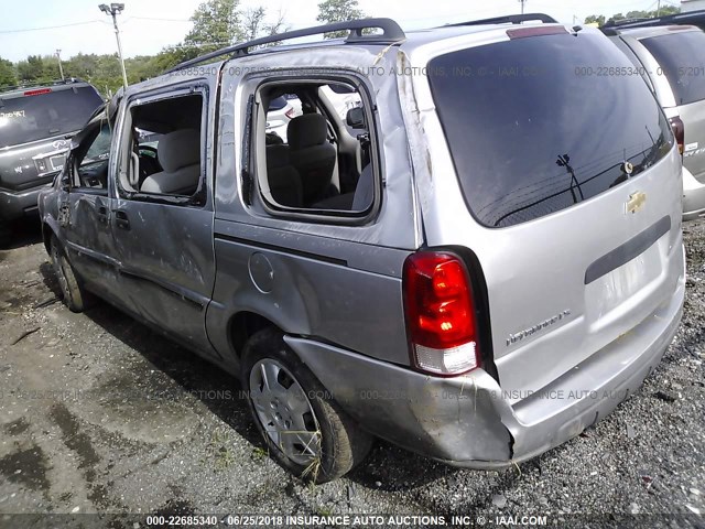 1GNDV23L86D169096 - 2006 CHEVROLET UPLANDER LS SILVER photo 3