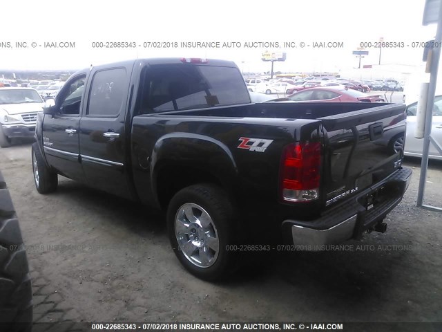 3GTP1VE04BG227630 - 2011 GMC SIERRA C1500 SLE BLACK photo 3