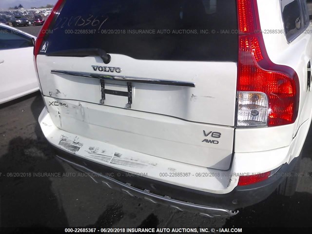 YV4CZ852971383126 - 2007 VOLVO XC90 V8 WHITE photo 6