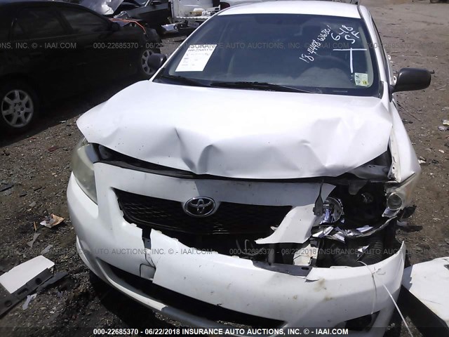 JTDBL40E599048251 - 2009 TOYOTA COROLLA LE/XLE WHITE photo 6