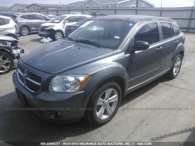 1B3CB3HA3BD261769 - 2011 DODGE CALIBER MAINSTREET GRAY photo 2