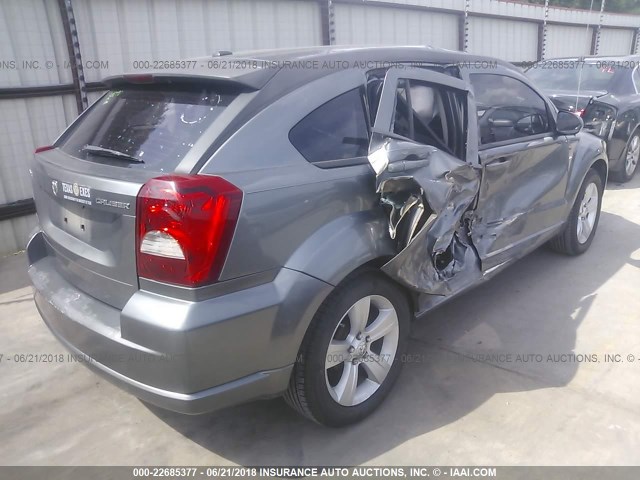 1B3CB3HA3BD261769 - 2011 DODGE CALIBER MAINSTREET GRAY photo 4