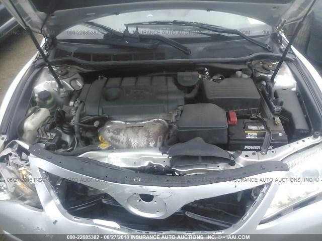 4T1BF3EK1BU760495 - 2011 TOYOTA CAMRY SE/LE/XLE SILVER photo 10