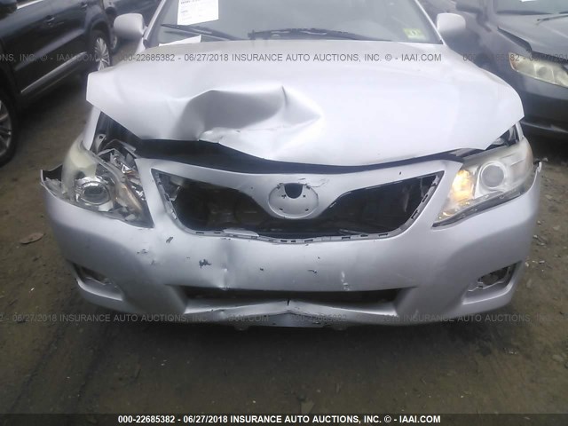 4T1BF3EK1BU760495 - 2011 TOYOTA CAMRY SE/LE/XLE SILVER photo 6