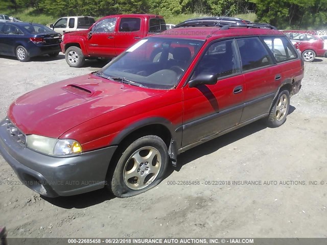 4S3BG6853X6644879 - 1999 SUBARU LEGACY OUTBACK/SSV/LIMITED/30TH RED photo 2