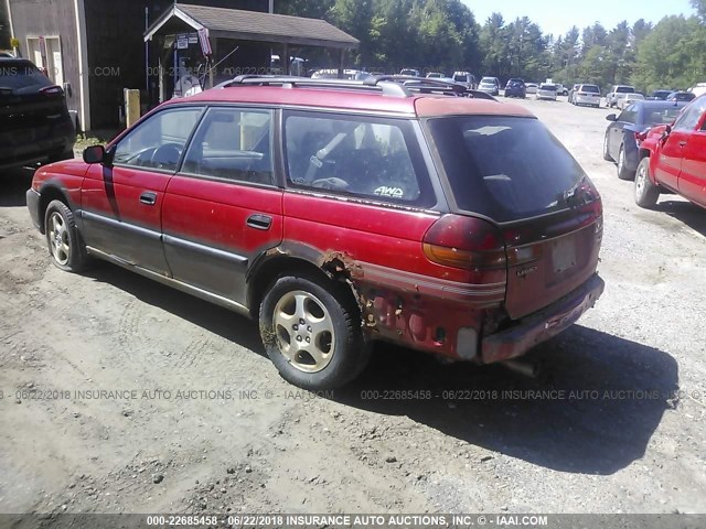4S3BG6853X6644879 - 1999 SUBARU LEGACY OUTBACK/SSV/LIMITED/30TH RED photo 3