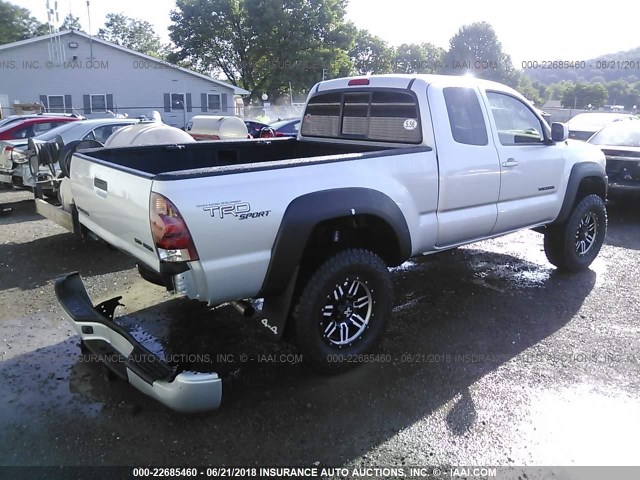 5TEUU42N45Z120011 - 2005 TOYOTA TACOMA ACCESS CAB Silber Foto 4