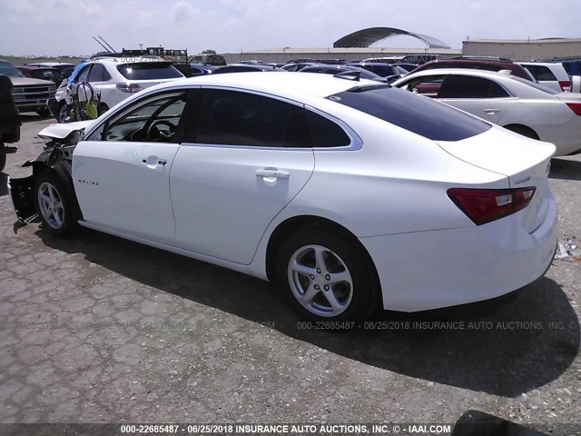 1G1ZB5ST5GF343845 - 2016 CHEVROLET MALIBU LS WHITE photo 3