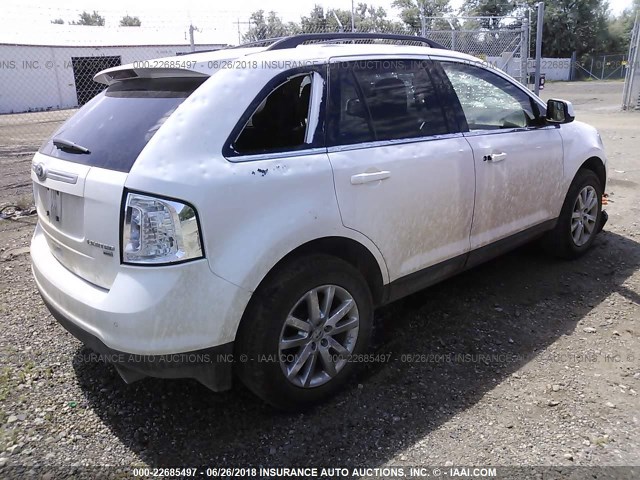 2FMDK4KC3BBA27684 - 2011 FORD EDGE LIMITED WHITE photo 4