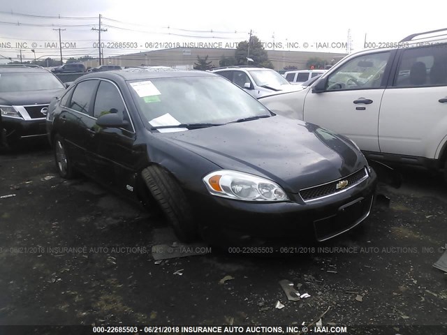 2G1WD58C089279311 - 2008 CHEVROLET IMPALA SUPER SPORT BLACK photo 1