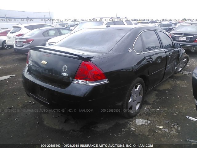 2G1WD58C089279311 - 2008 CHEVROLET IMPALA SUPER SPORT BLACK photo 4