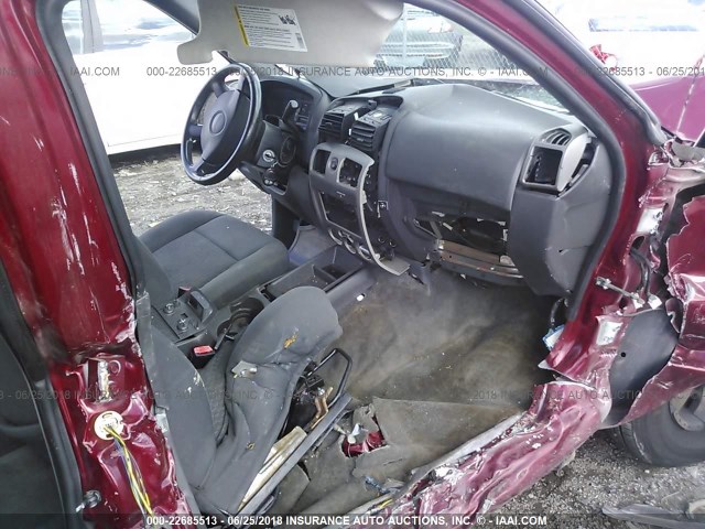 1GTCS136468264457 - 2006 GMC CANYON RED photo 5