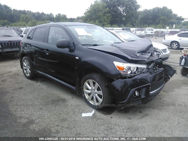 JA4AR4AU1CZ004765 - 2012 MITSUBISHI OUTLANDER SPORT SE BLACK photo 1