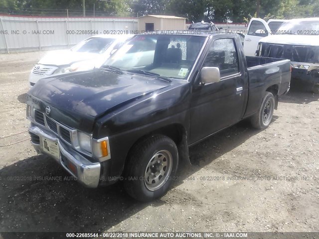 1N6SD11S5PC342827 - 1993 NISSAN TRUCK SHORT WHEELBASE BLACK photo 2