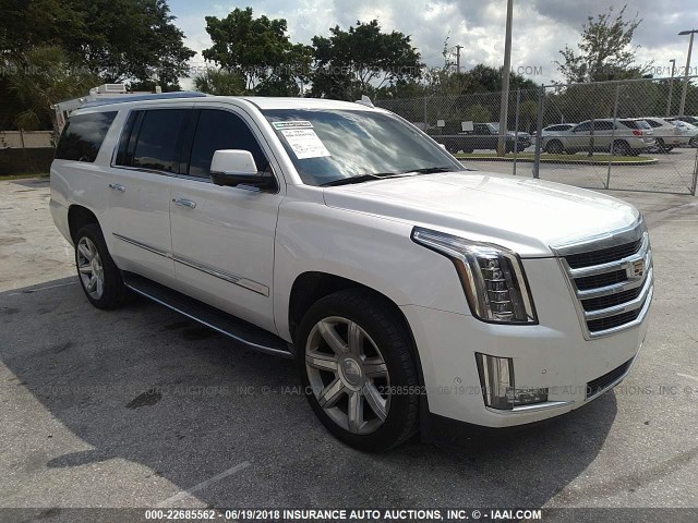 1GYS3HKJ3HR255859 - 2017 CADILLAC ESCALADE ESV LUXURY WHITE photo 1