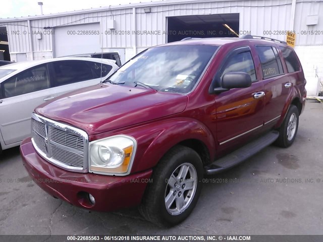 1D8HB58226F127341 - 2006 DODGE DURANGO LIMITED RED photo 2