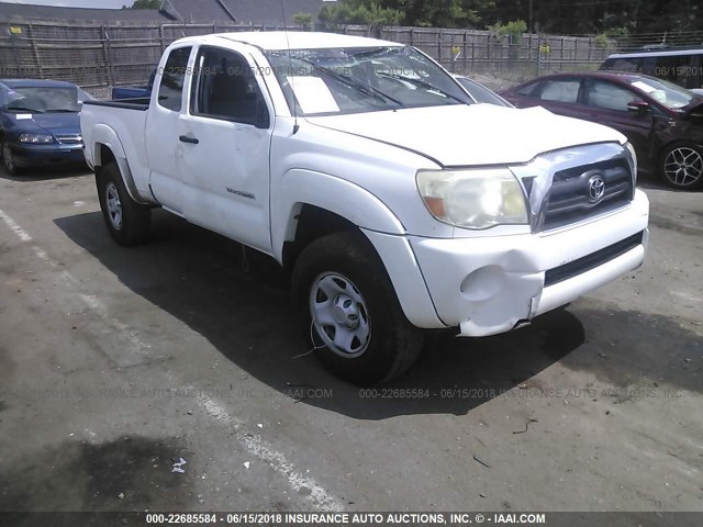 5TETU62N36Z308804 - 2006 TOYOTA TACOMA PRERUNNER ACCESS CAB WHITE photo 1