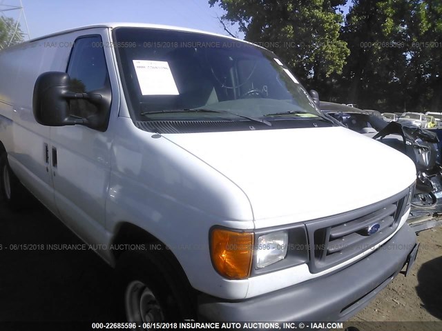 1FTNE24W17DA99948 - 2007 FORD ECONOLINE E250 VAN WHITE photo 6