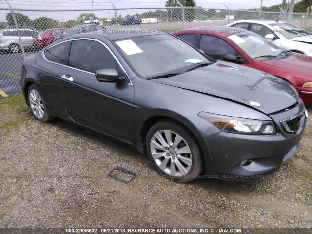 1HGCS22888A017545 - 2008 HONDA ACCORD EXL GRAY photo 1