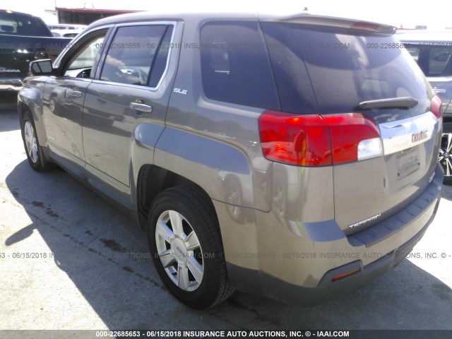 2CTALMEC6B6295416 - 2011 GMC TERRAIN SLE BROWN photo 3