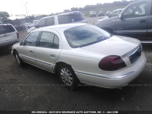 1LNHM97V2XY676082 - 1999 LINCOLN CONTINENTAL  CREAM photo 3