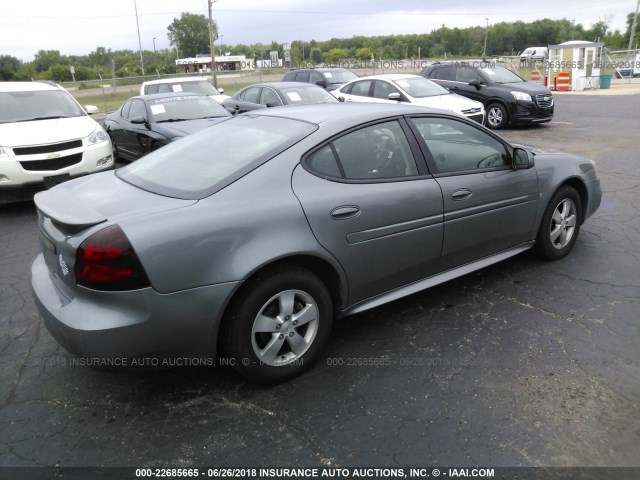 2G2WP552781118774 - 2008 PONTIAC GRAND PRIX GRAY photo 4