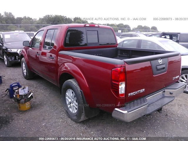 1N6AD0EV2JN744536 - 2018 NISSAN FRONTIER S/SV/SL/PRO-4X RED photo 3