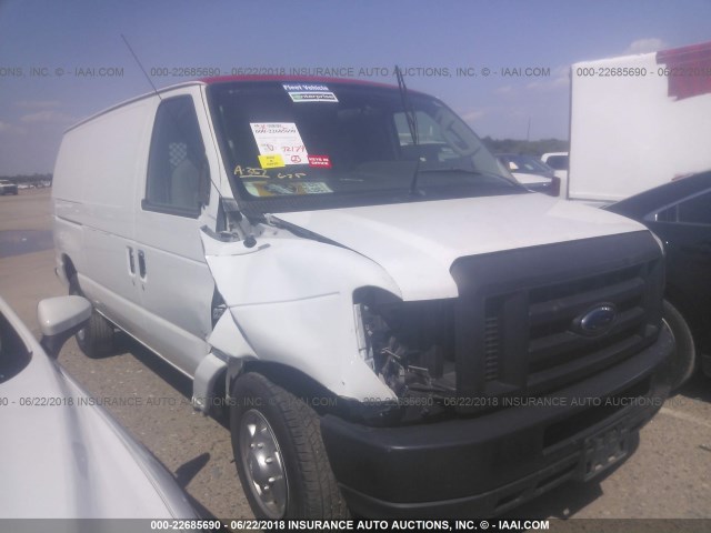 1FTNE2EL0EDA14213 - 2014 FORD ECONOLINE E250 VAN WHITE photo 1