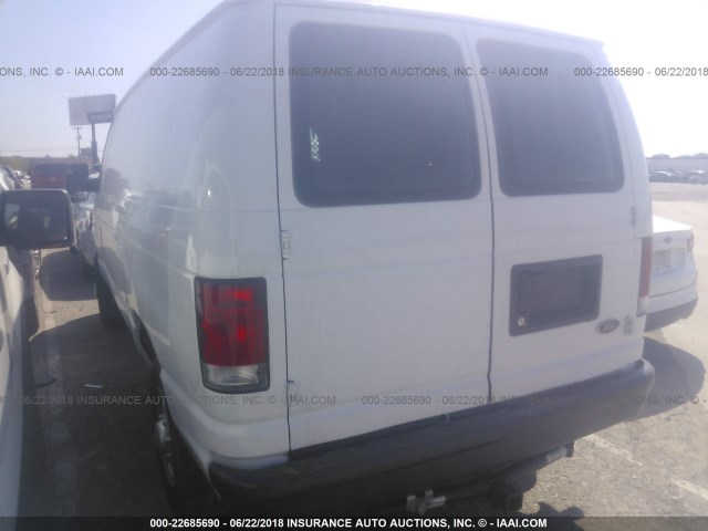 1FTNE2EL0EDA14213 - 2014 FORD ECONOLINE E250 VAN WHITE photo 3