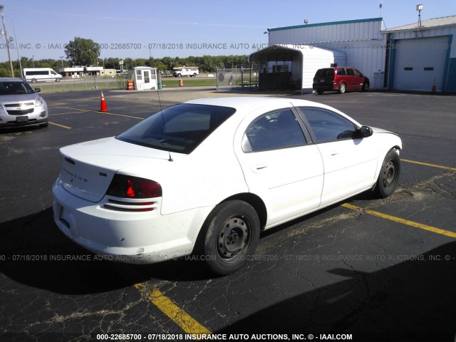 1B3EL46X45N646369 - 2005 DODGE STRATUS SXT WHITE photo 4