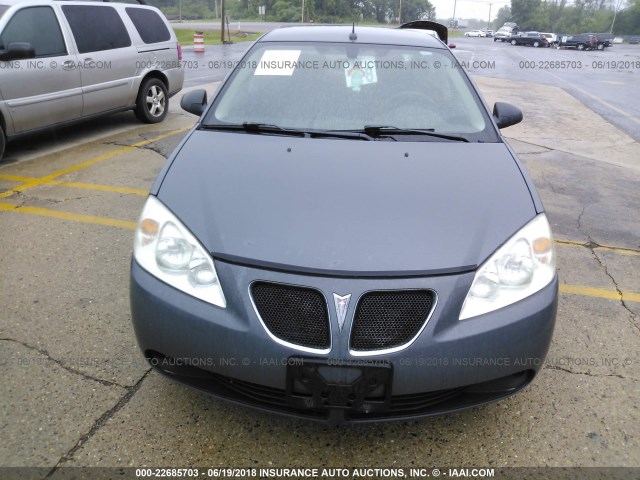 1G2ZG57B384303998 - 2008 PONTIAC G6 SE GRAY photo 6