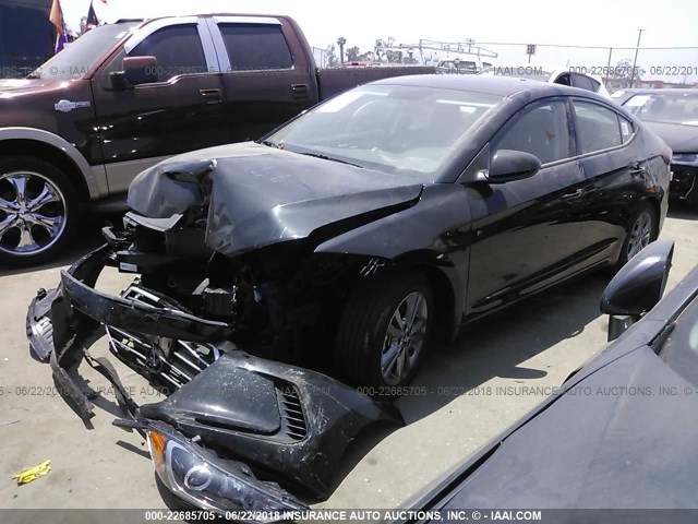 5NPD84LF7JH323130 - 2018 HYUNDAI ELANTRA SEL/VALUE/LIMITED BLACK photo 2