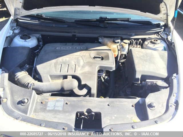 1G1ZH57B484267398 - 2008 CHEVROLET MALIBU 1LT WHITE photo 10