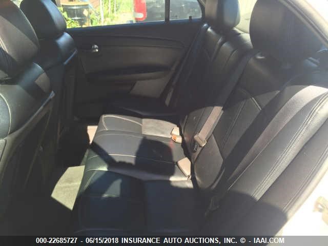 1G1ZH57B484267398 - 2008 CHEVROLET MALIBU 1LT WHITE photo 8