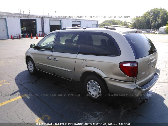 2C4GP44333R351971 - 2003 CHRYSLER TOWN & COUNTRY LX GOLD photo 3