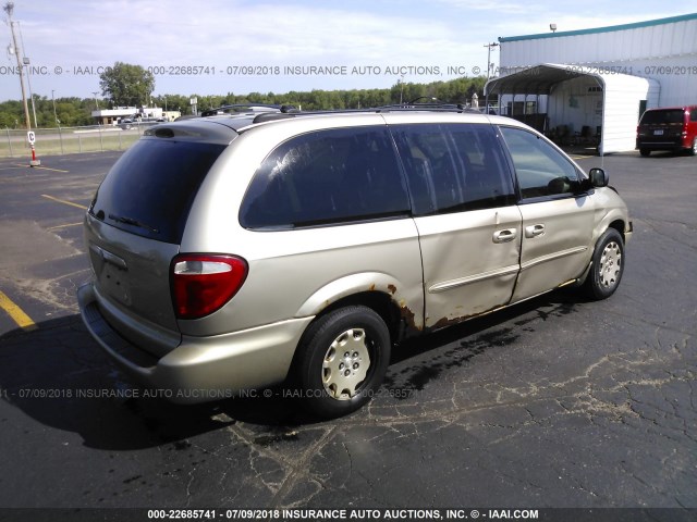 2C4GP44333R351971 - 2003 CHRYSLER TOWN & COUNTRY LX GOLD photo 4