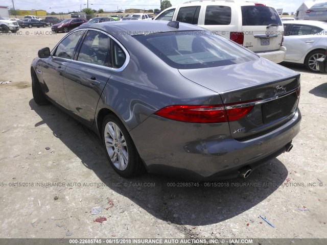 SAJBD4BV4GCY20637 - 2016 JAGUAR XF PREMIUM GRAY photo 3