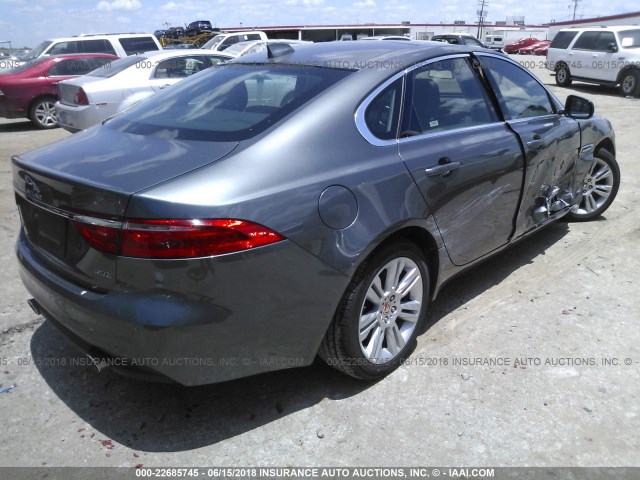 SAJBD4BV4GCY20637 - 2016 JAGUAR XF PREMIUM GRAY photo 4