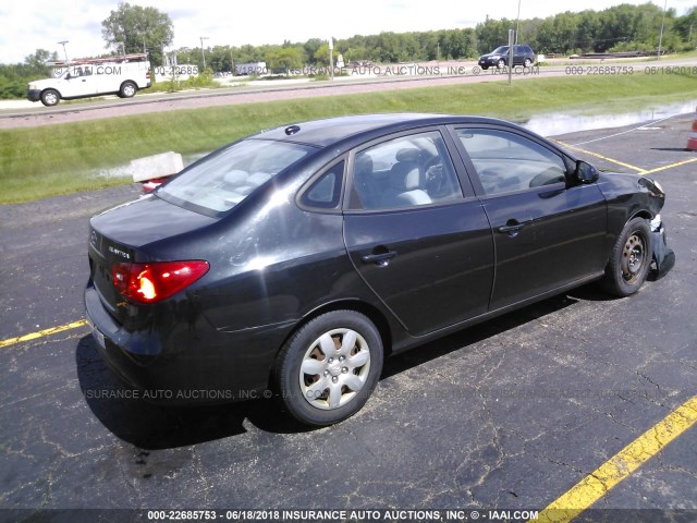 KMHDU46D58U363577 - 2008 HYUNDAI ELANTRA GLS/SE/LIMITED BLACK photo 4