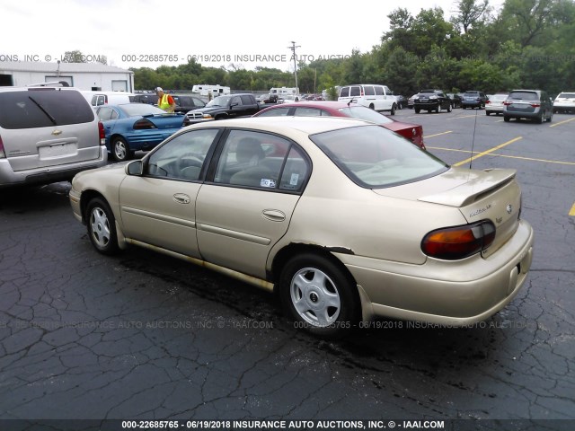 1G1NE52J316182536 - 2001 CHEVROLET MALIBU ოქროსფერი ფოტო 3