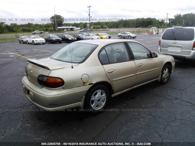 1G1NE52J316182536 - 2001 CHEVROLET MALIBU ოქროსფერი ფოტო 4